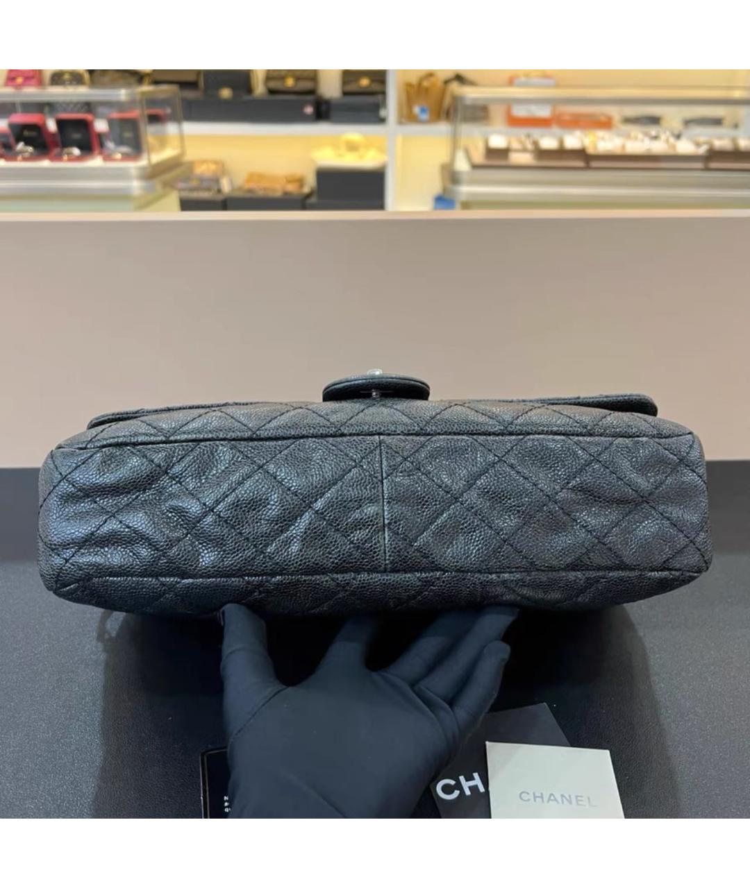 CHANEL Черная кожаная сумка тоут, фото 4