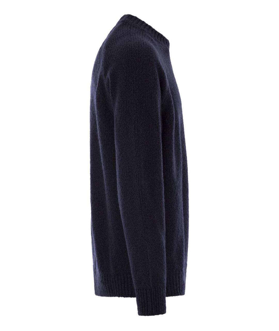 STONE ISLAND Темно-синий шерстяной джемпер / свитер, фото 3