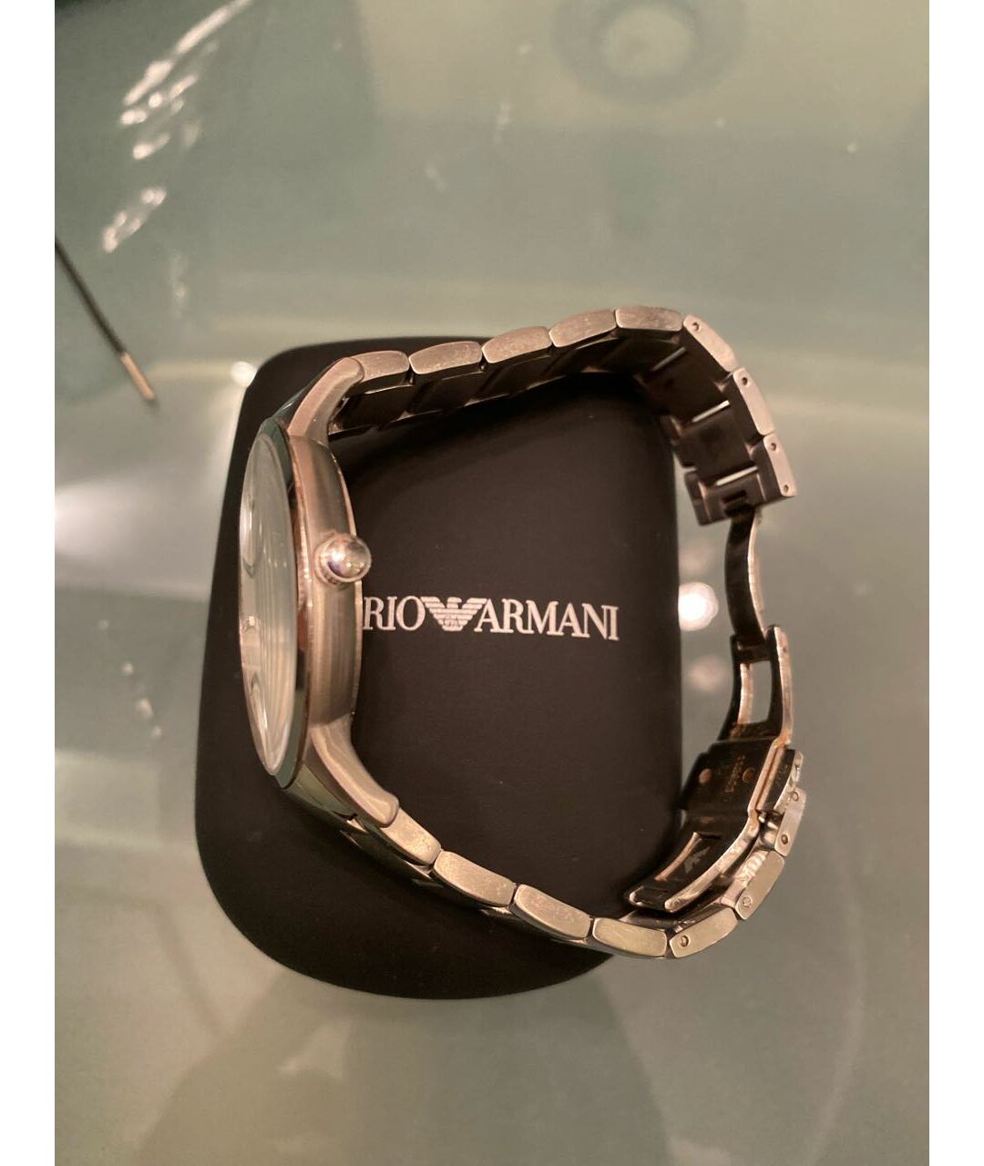 EMPORIO ARMANI Серебряные стальные часы, фото 3