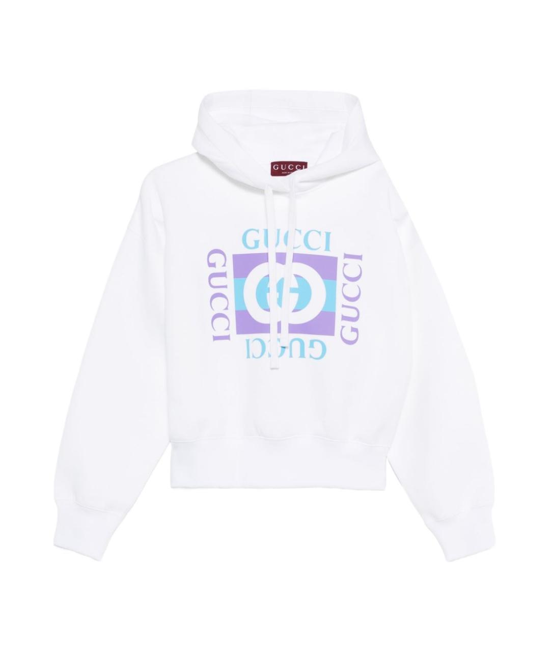 GUCCI Белый хлопковый джемпер / свитер, фото 1