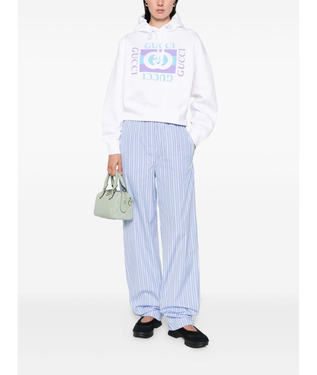 GUCCI Белый хлопковый джемпер / свитер, фото 2
