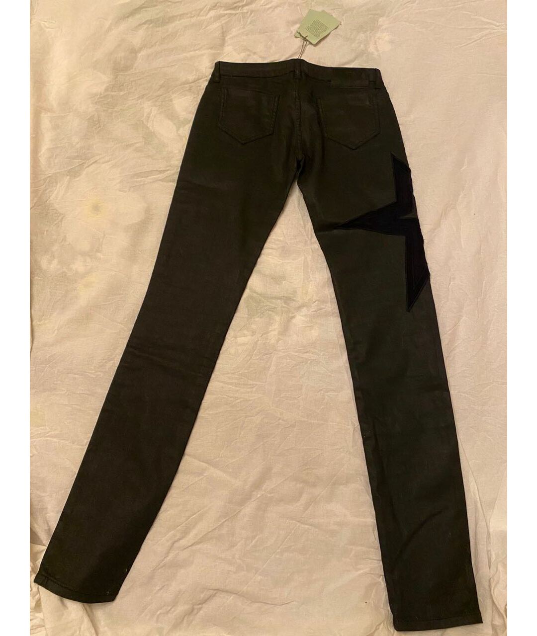 PIERRE BALMAIN Черные хлопко-эластановые прямые джинсы, фото 2