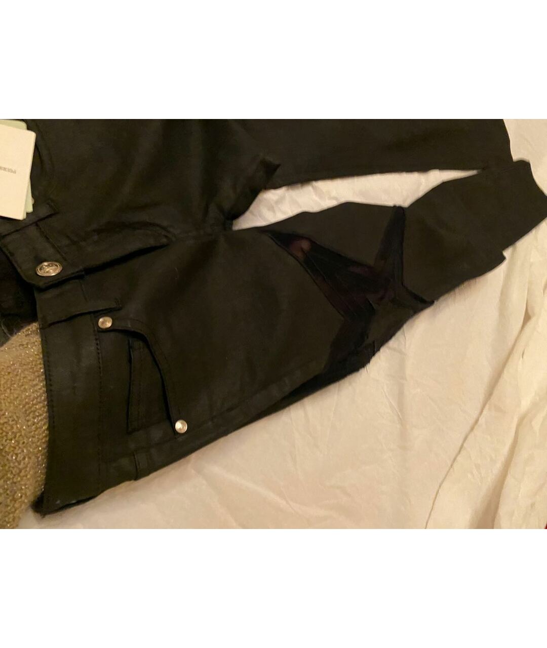 PIERRE BALMAIN Черные хлопко-эластановые прямые джинсы, фото 3