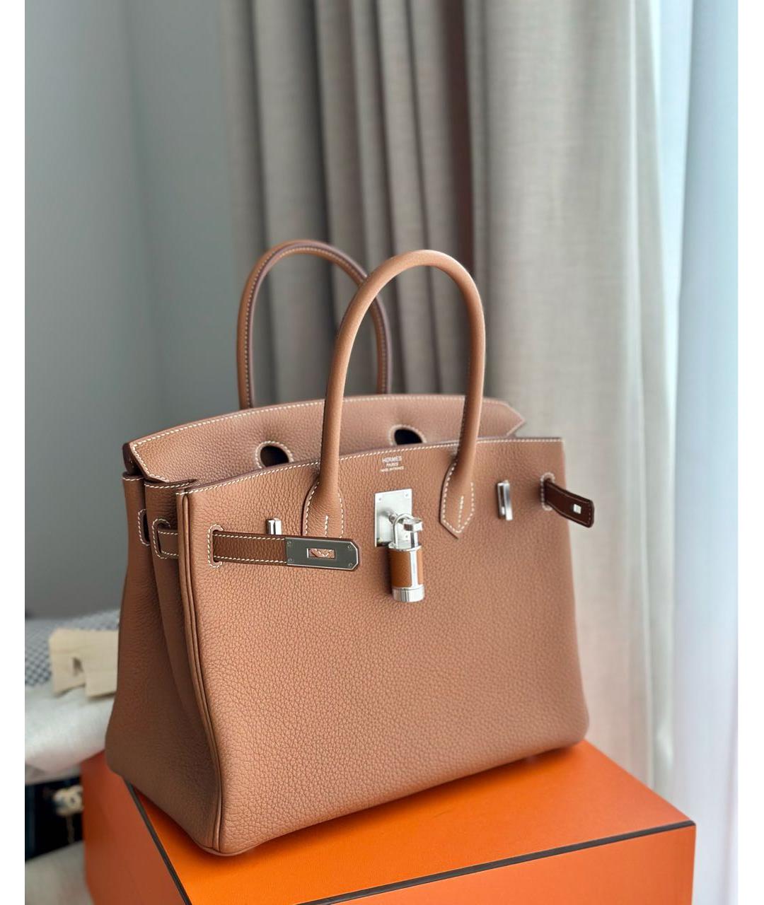 HERMES Коричневый брелок, фото 2