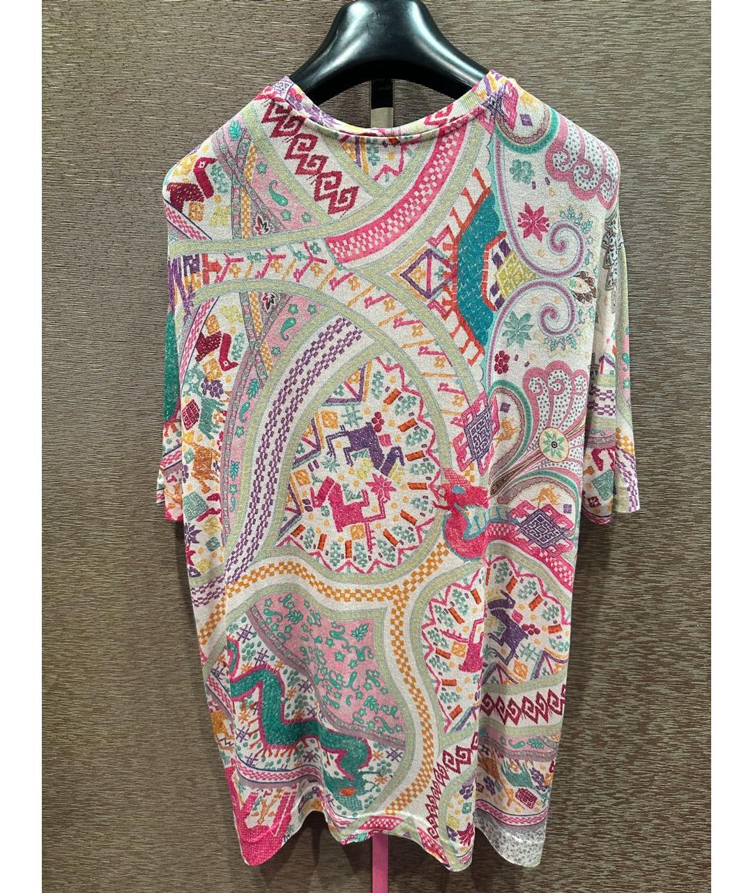 ETRO Розовая вискозная футболка, фото 2