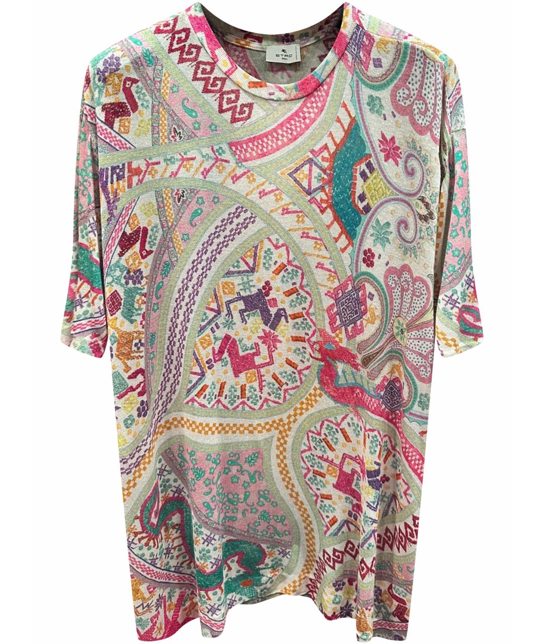 ETRO Розовая вискозная футболка, фото 1