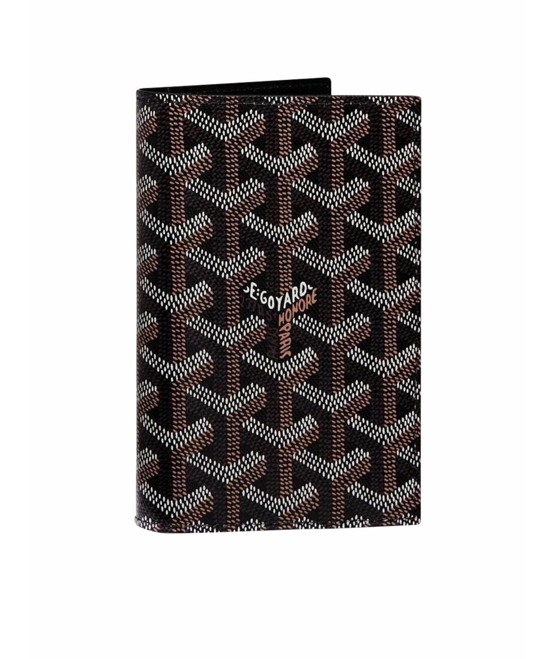 GOYARD Коричневая кожаная визитница, фото 1