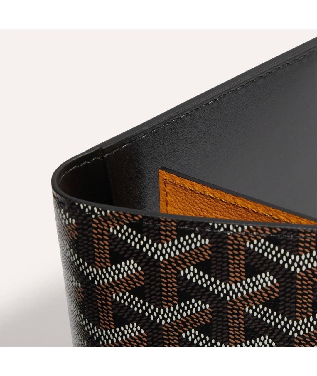 GOYARD Коричневая кожаная визитница, фото 3