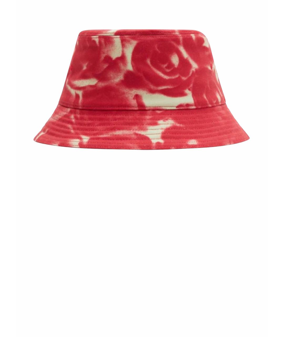 BURBERRY Красная хлопковая шляпа, фото 1