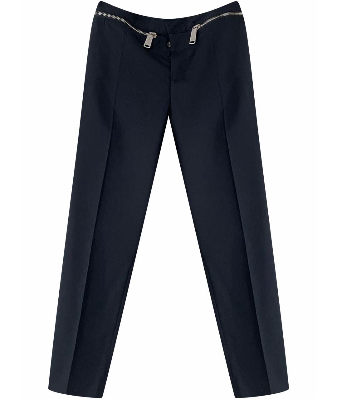 DSQUARED2 Черные шерстяные брюки узкие, фото 1