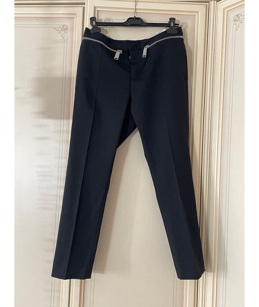DSQUARED2 Черные шерстяные брюки узкие, фото 5