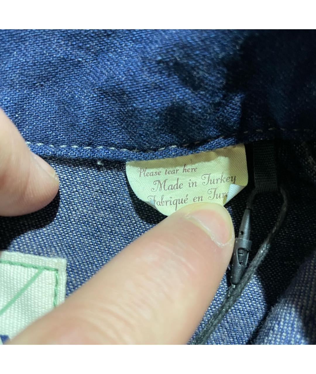 LEVI'S Темно-синяя хлопковая куртка, фото 5