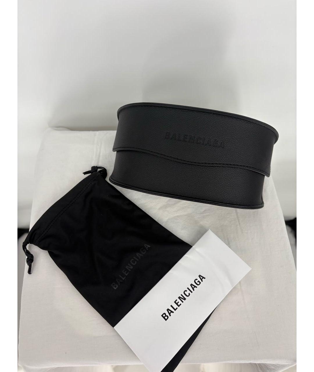 BALENCIAGA Белые пластиковые солнцезащитные очки, фото 7