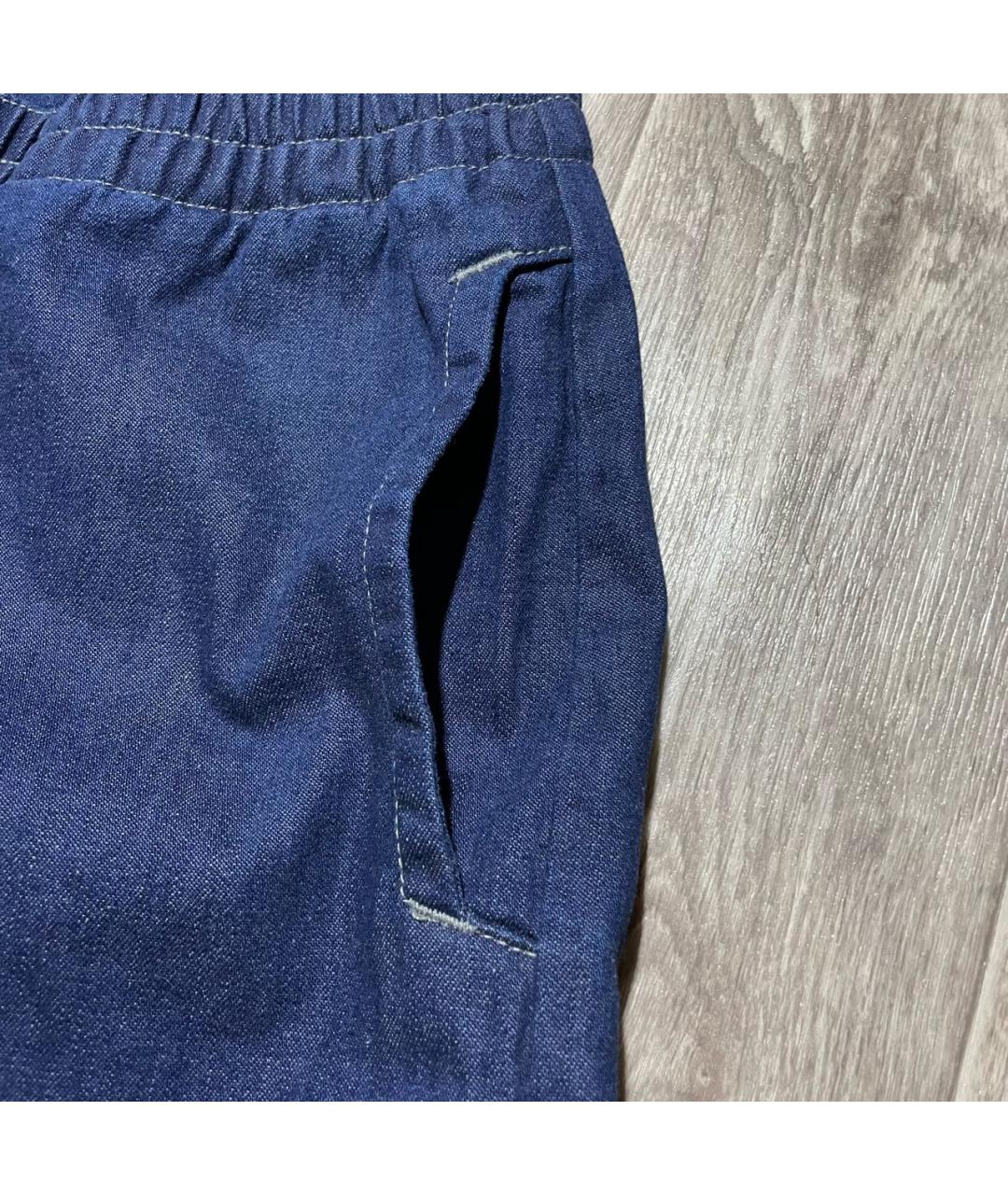 LEVI'S Темно-синие хлопковые прямые джинсы, фото 3