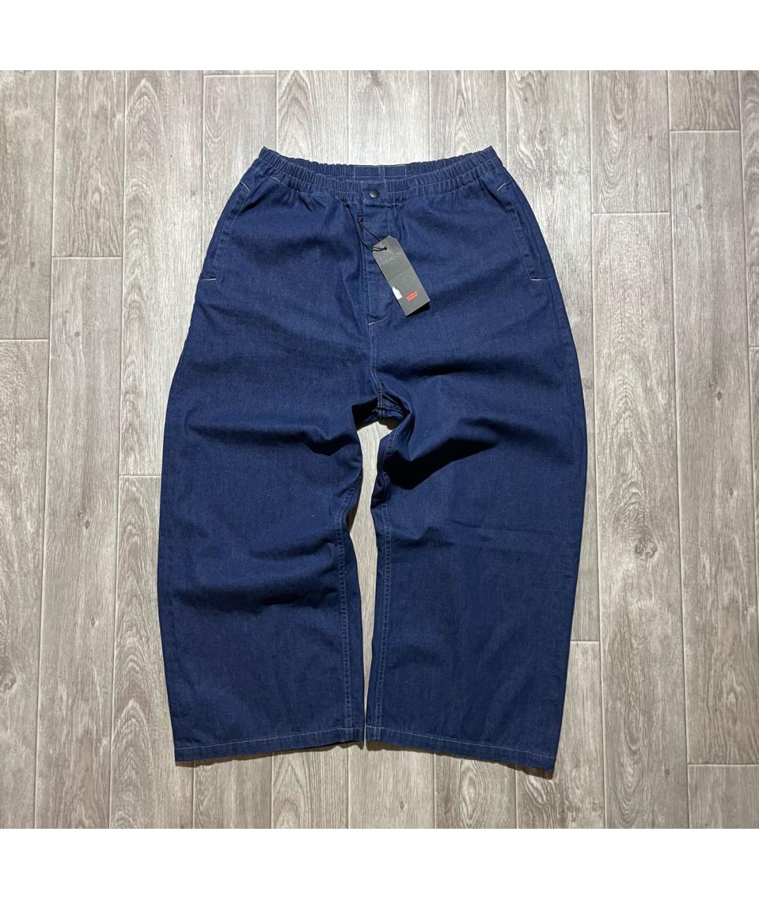 LEVI'S Темно-синие хлопковые прямые джинсы, фото 7