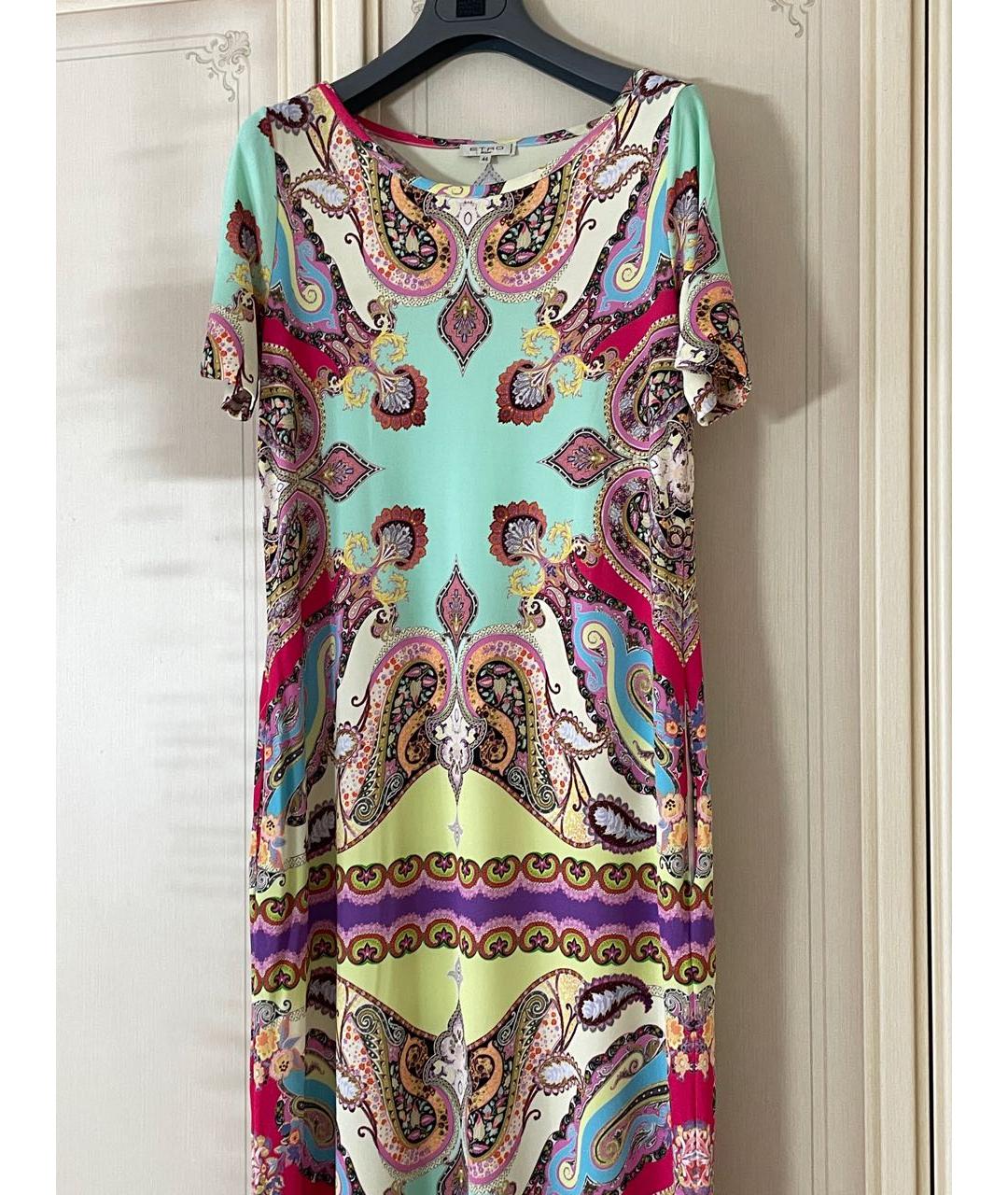 ETRO Мульти вискозное повседневное платье, фото 4