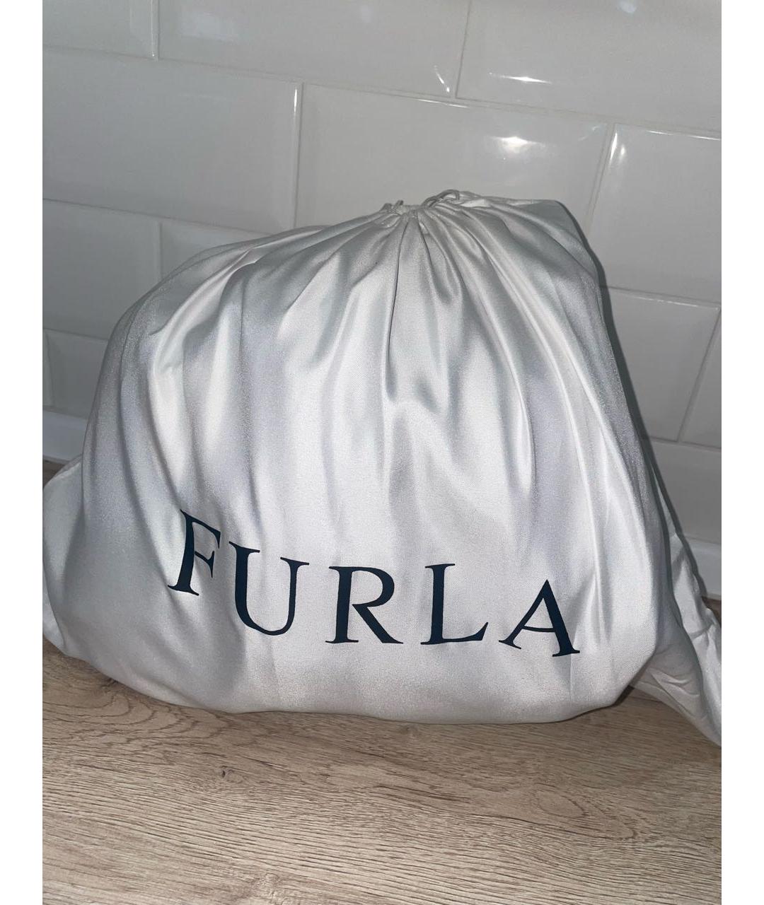FURLA Черный кожаный рюкзак, фото 5