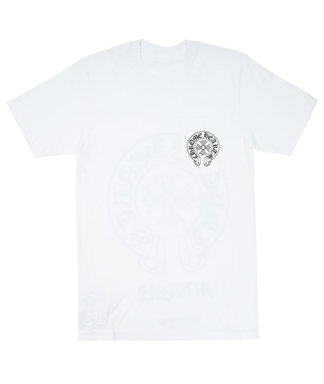 CHROME HEARTS Белая хлопковая футболка, фото 3