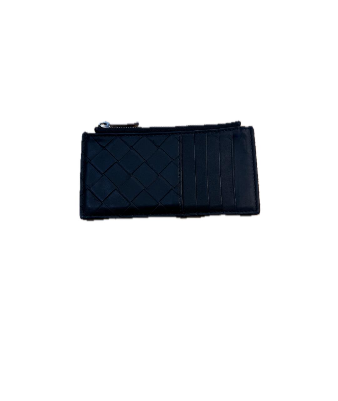 BOTTEGA VENETA Черный кожаный кошелек, фото 7