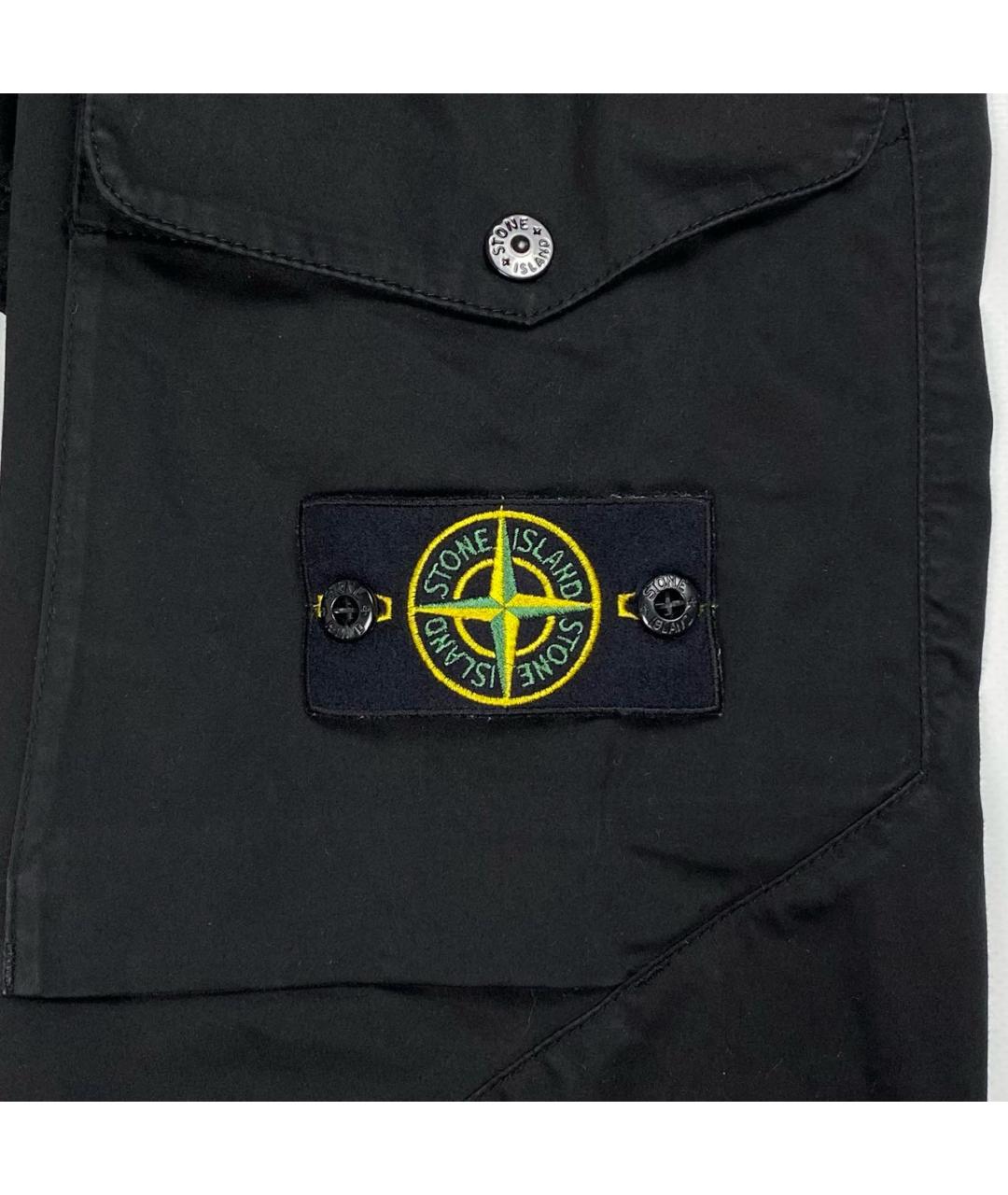 STONE ISLAND Черные повседневные брюки, фото 4