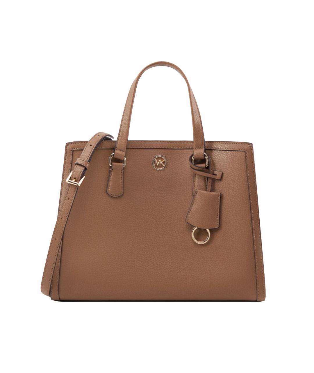 MICHAEL KORS Бежевая кожаная сумка тоут, фото 1