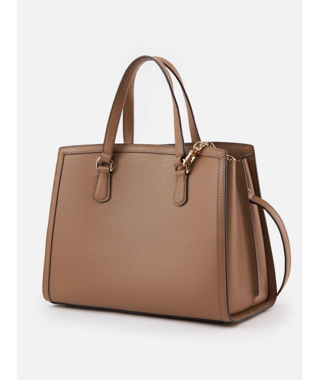 MICHAEL KORS Бежевая кожаная сумка тоут, фото 2