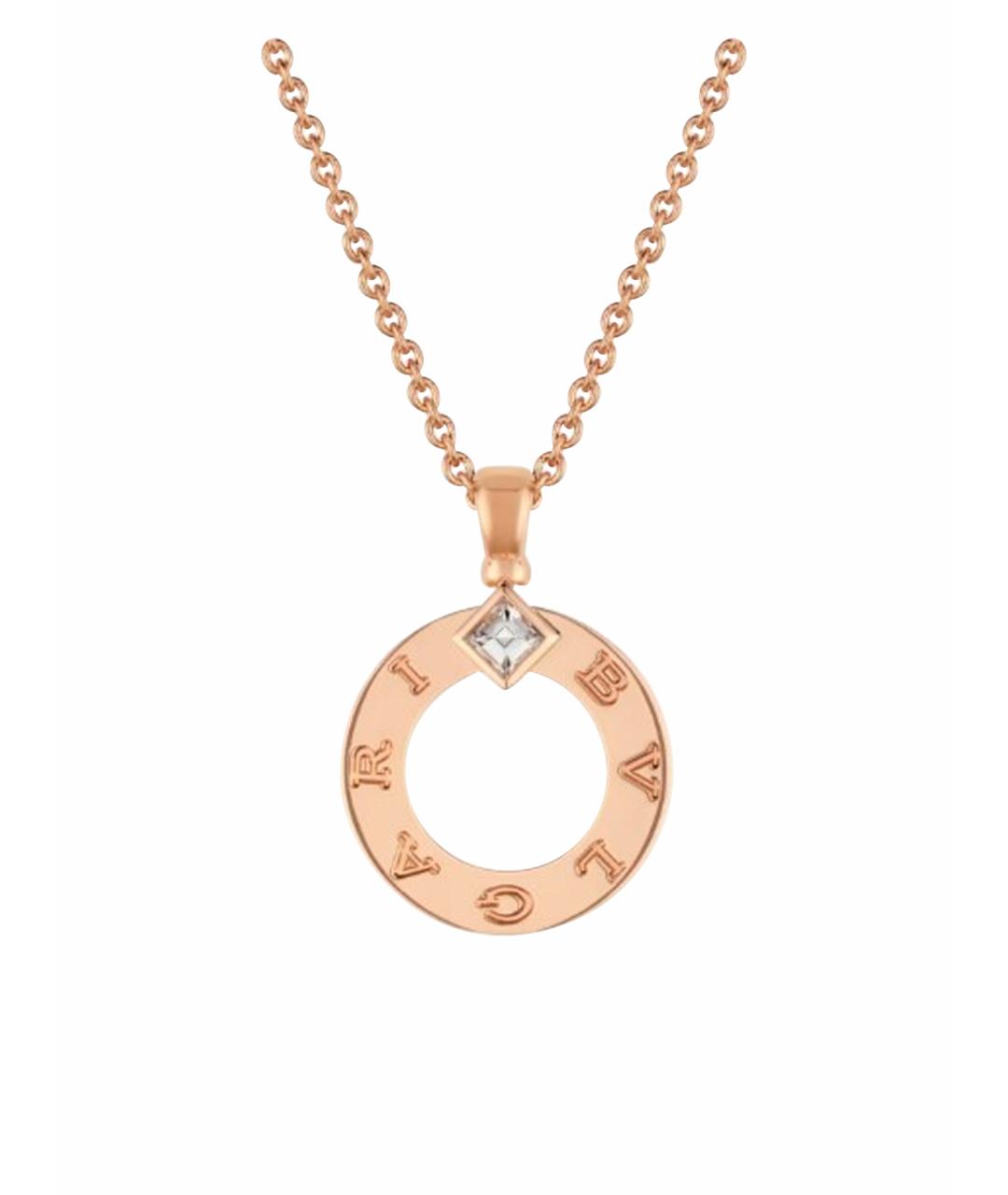 BVLGARI Золотая подвеска из розового золота, фото 1
