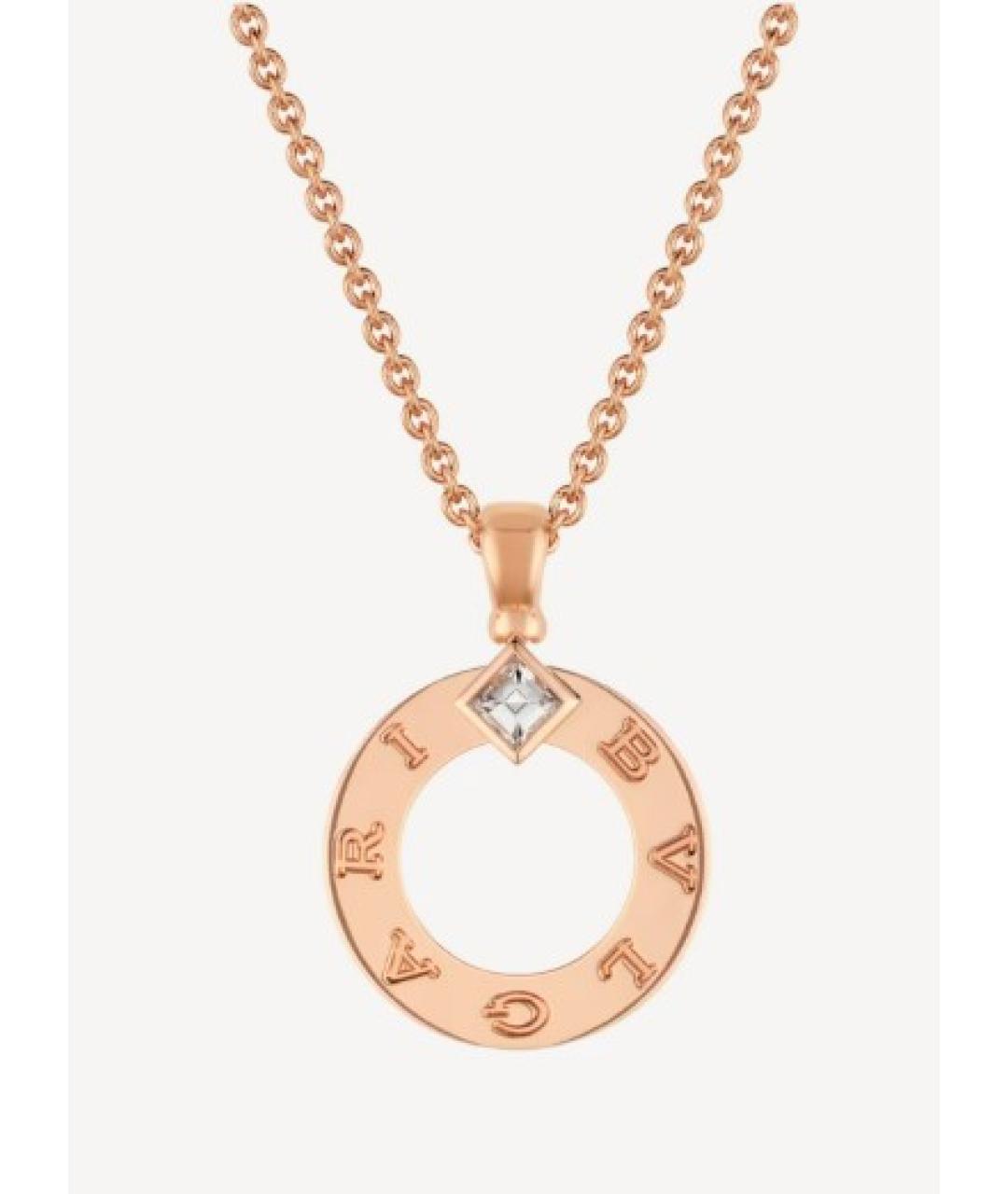 BVLGARI Золотая подвеска из розового золота, фото 7