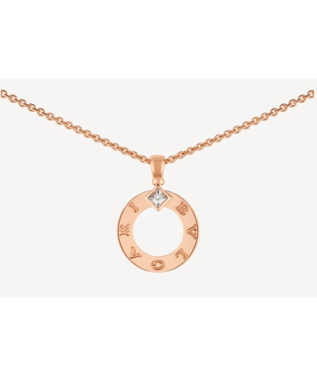 BVLGARI Золотая подвеска из розового золота, фото 3