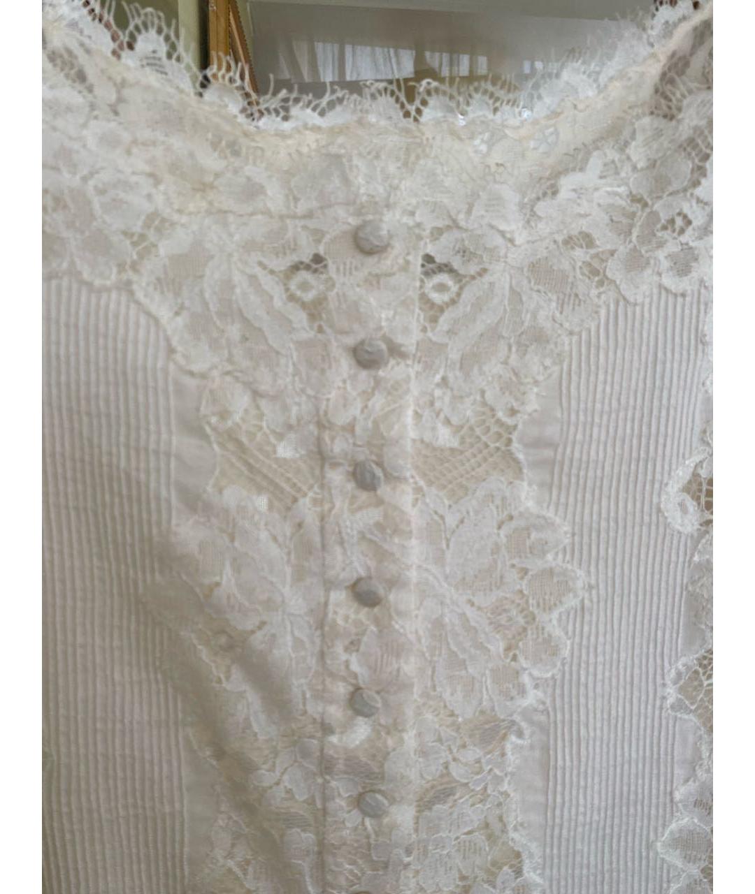 ERMANNO SCERVINO Белое хлопковое платье, фото 4