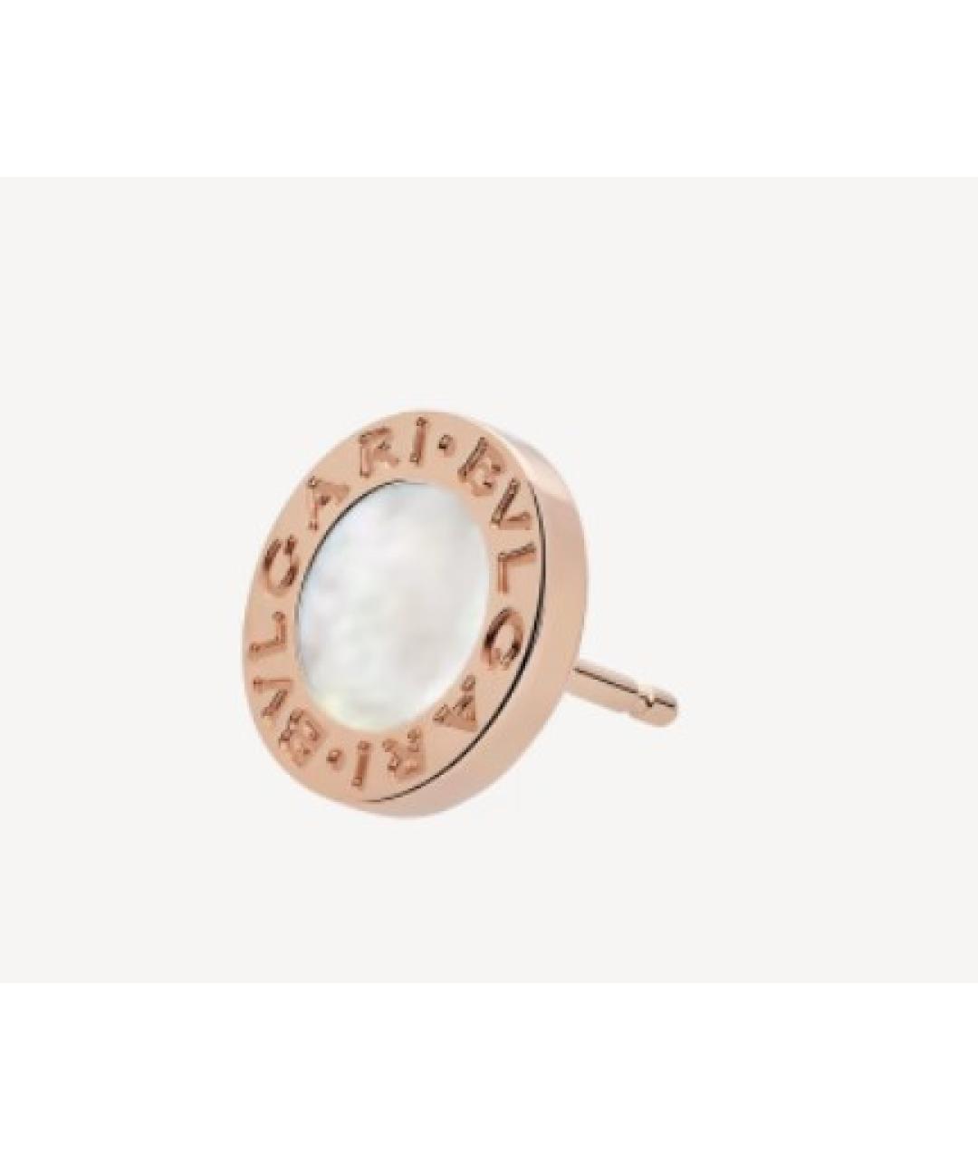 BVLGARI Золотые серьги из розового золота, фото 2