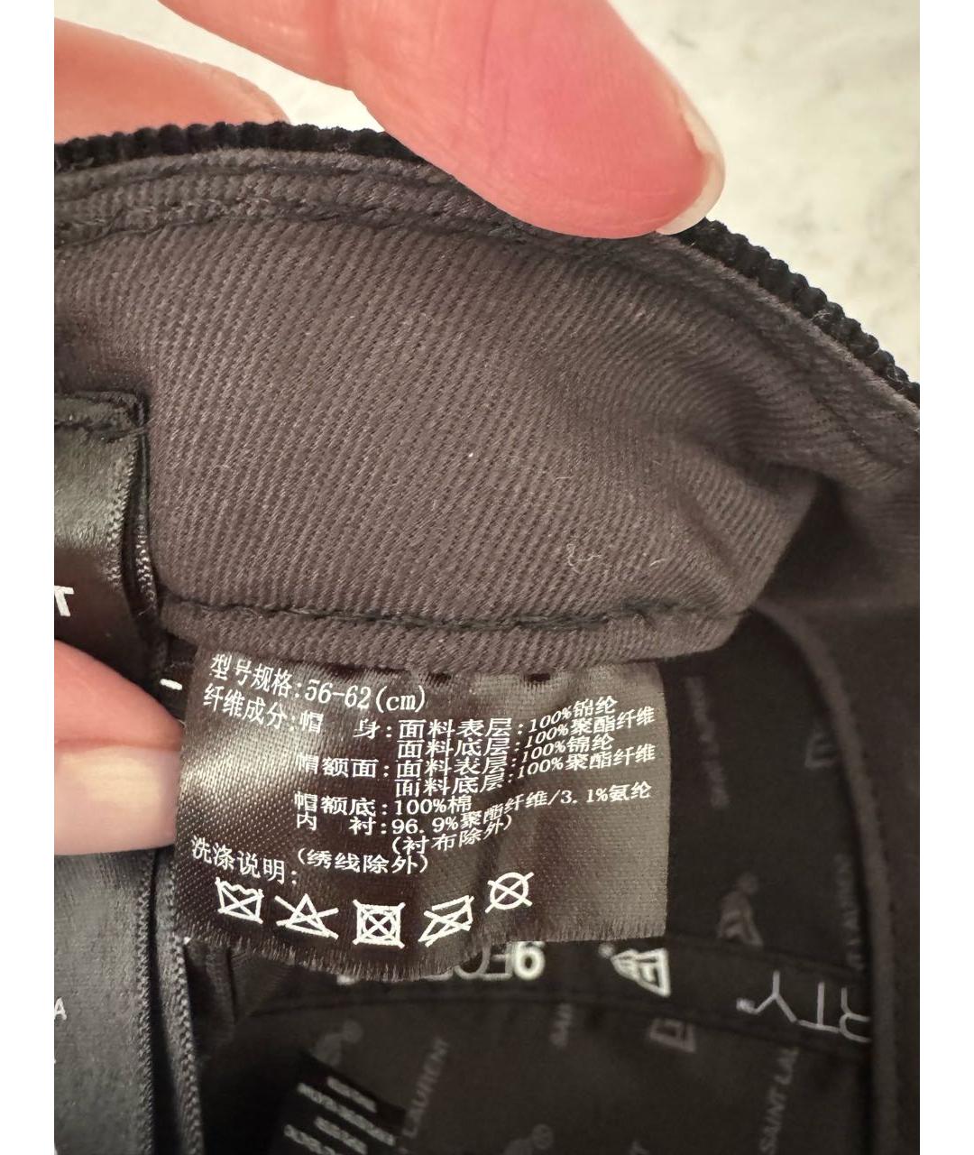 SAINT LAURENT Черная кепка, фото 4