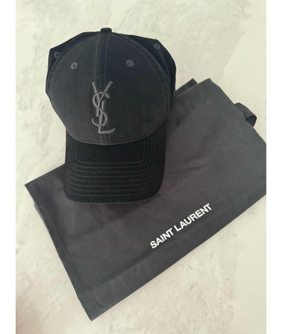 SAINT LAURENT Черная кепка, фото 8