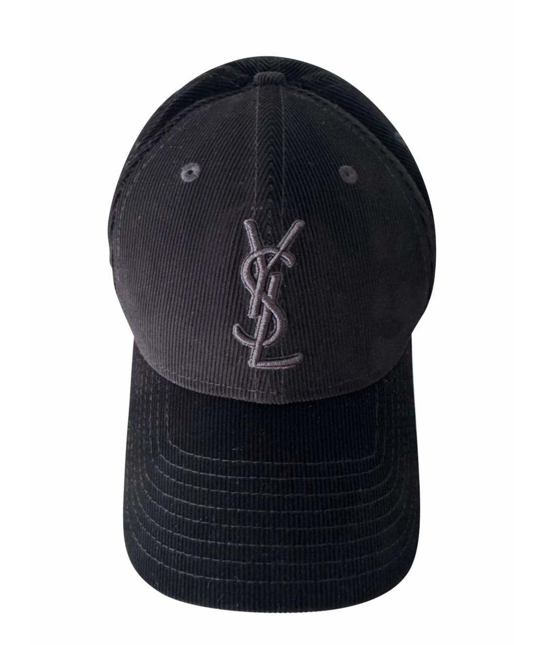 SAINT LAURENT Черная кепка, фото 1