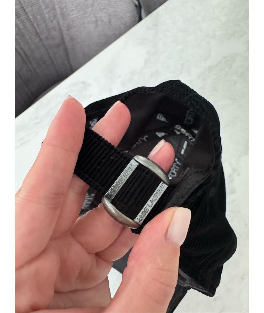 SAINT LAURENT Черная кепка, фото 5