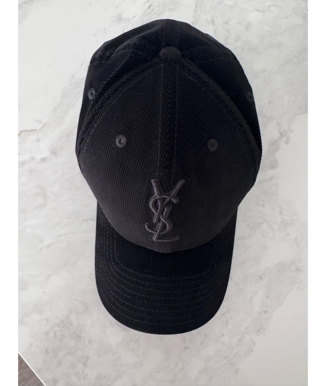 SAINT LAURENT Черная кепка, фото 2