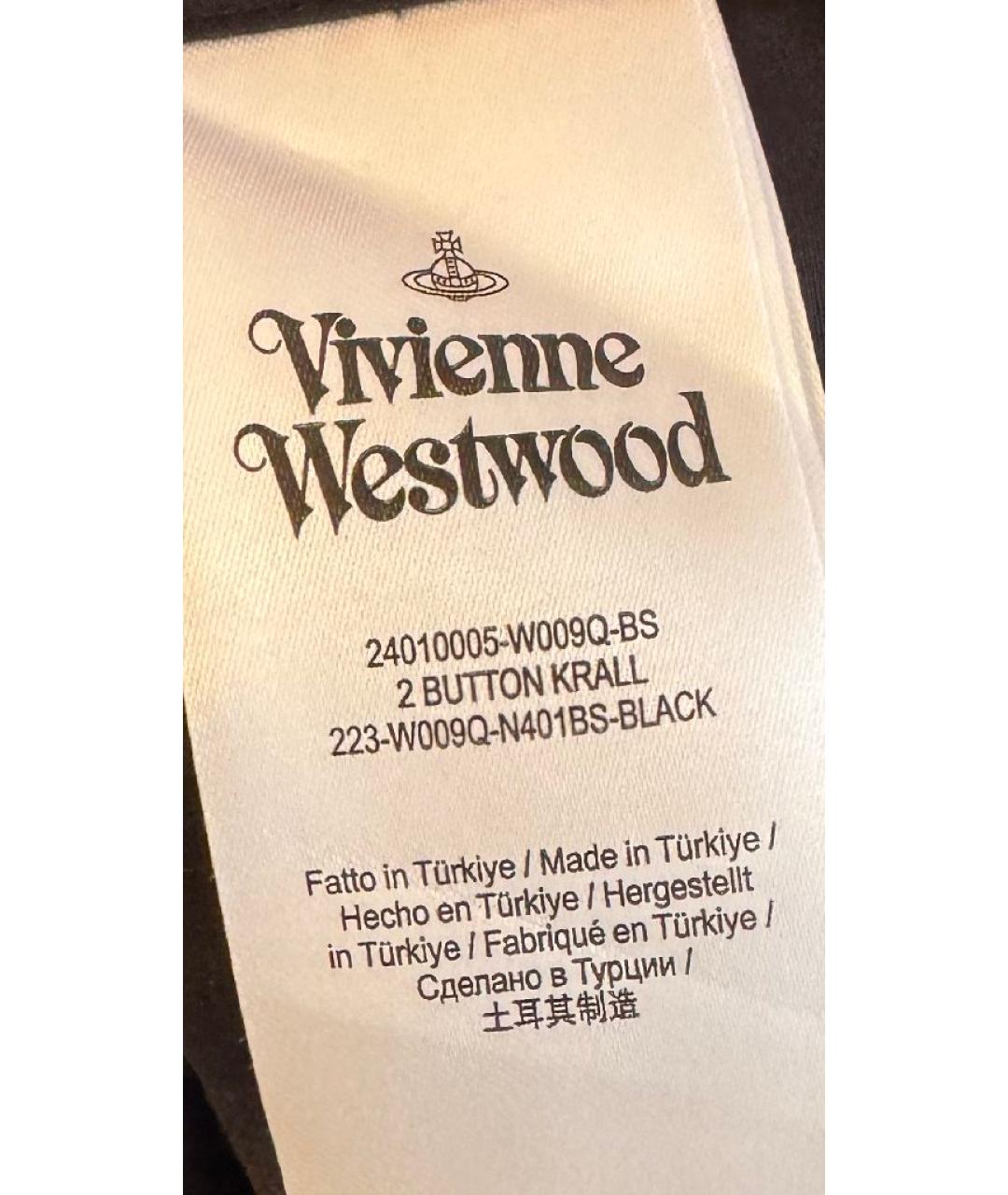 VIVIENNE WESTWOOD Темно-синяя хлопковая кэжуал рубашка, фото 3