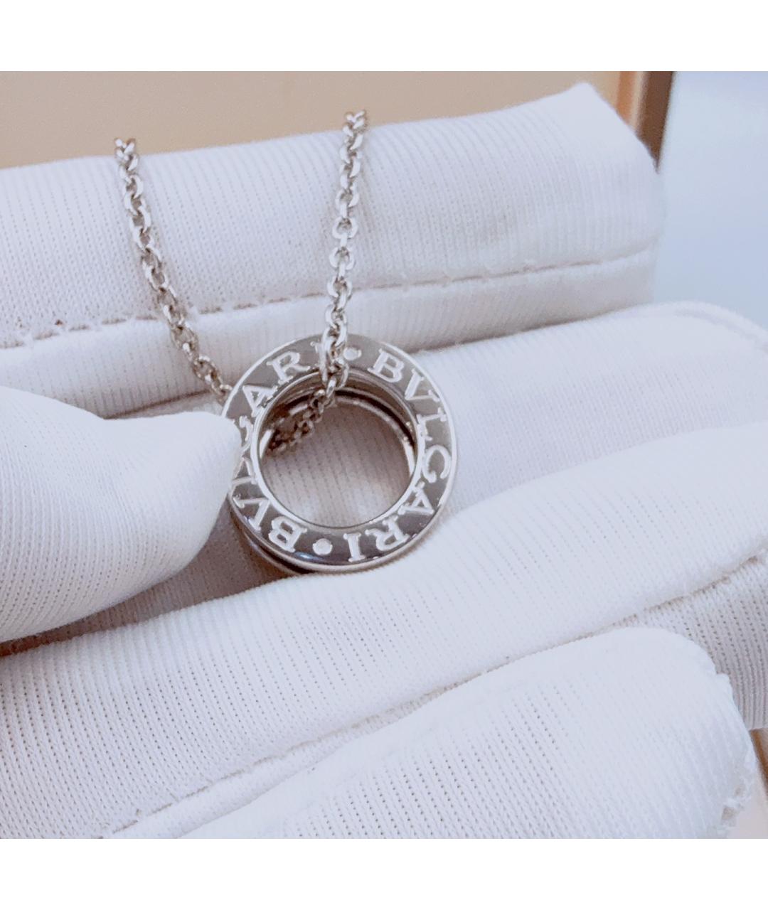 BVLGARI Белое колье из белого золота, фото 4