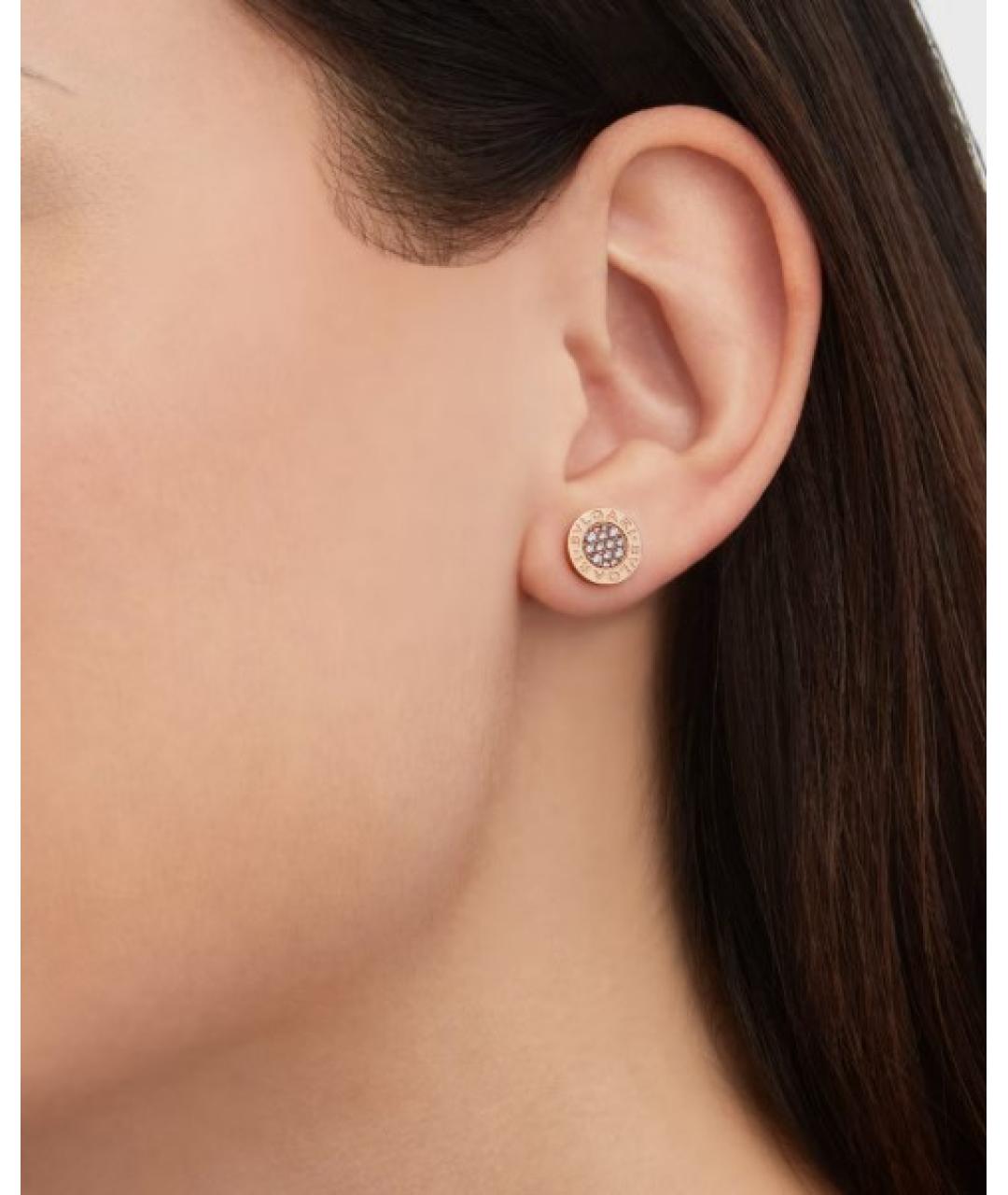 BVLGARI Золотые серьги из розового золота, фото 5