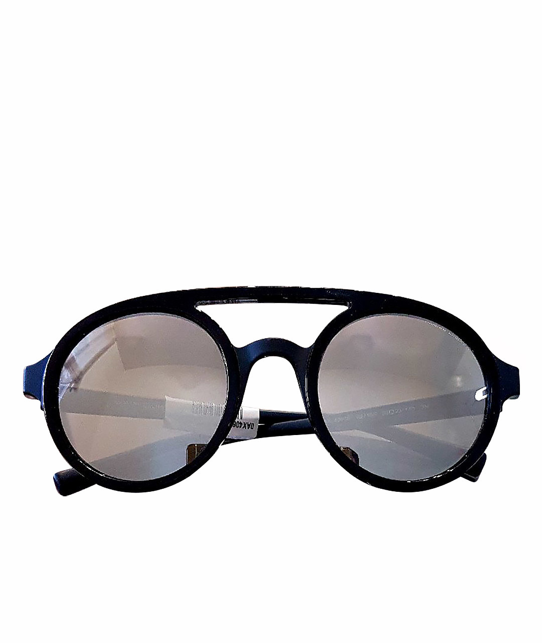 EMPORIO ARMANI Черные металлические солнцезащитные очки, фото 1