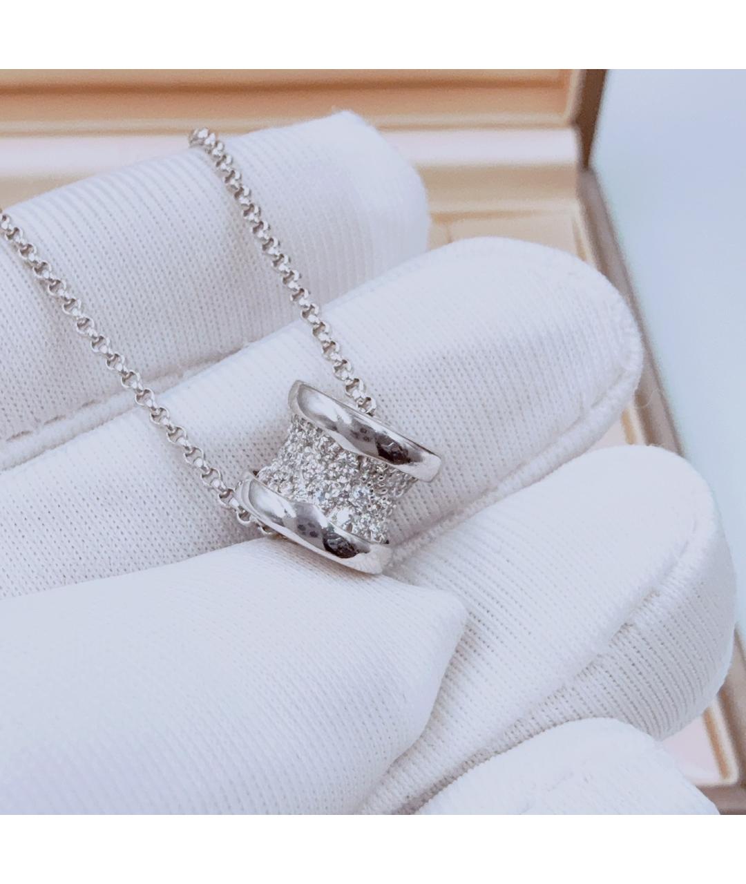 BVLGARI Белое колье из белого золота, фото 4