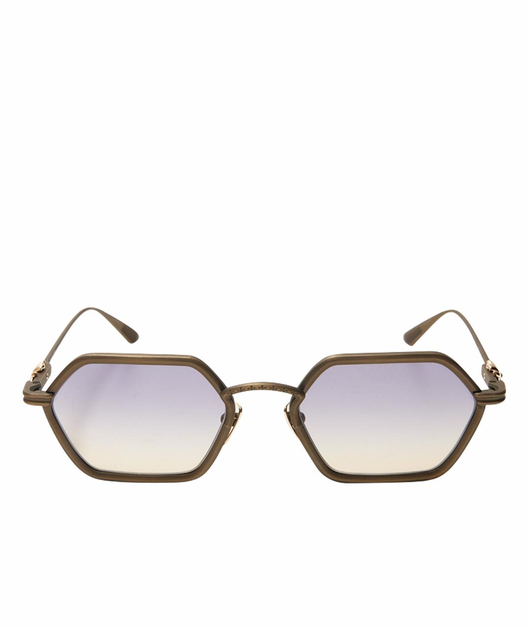 CHROME HEARTS Золотые металлические солнцезащитные очки, фото 1