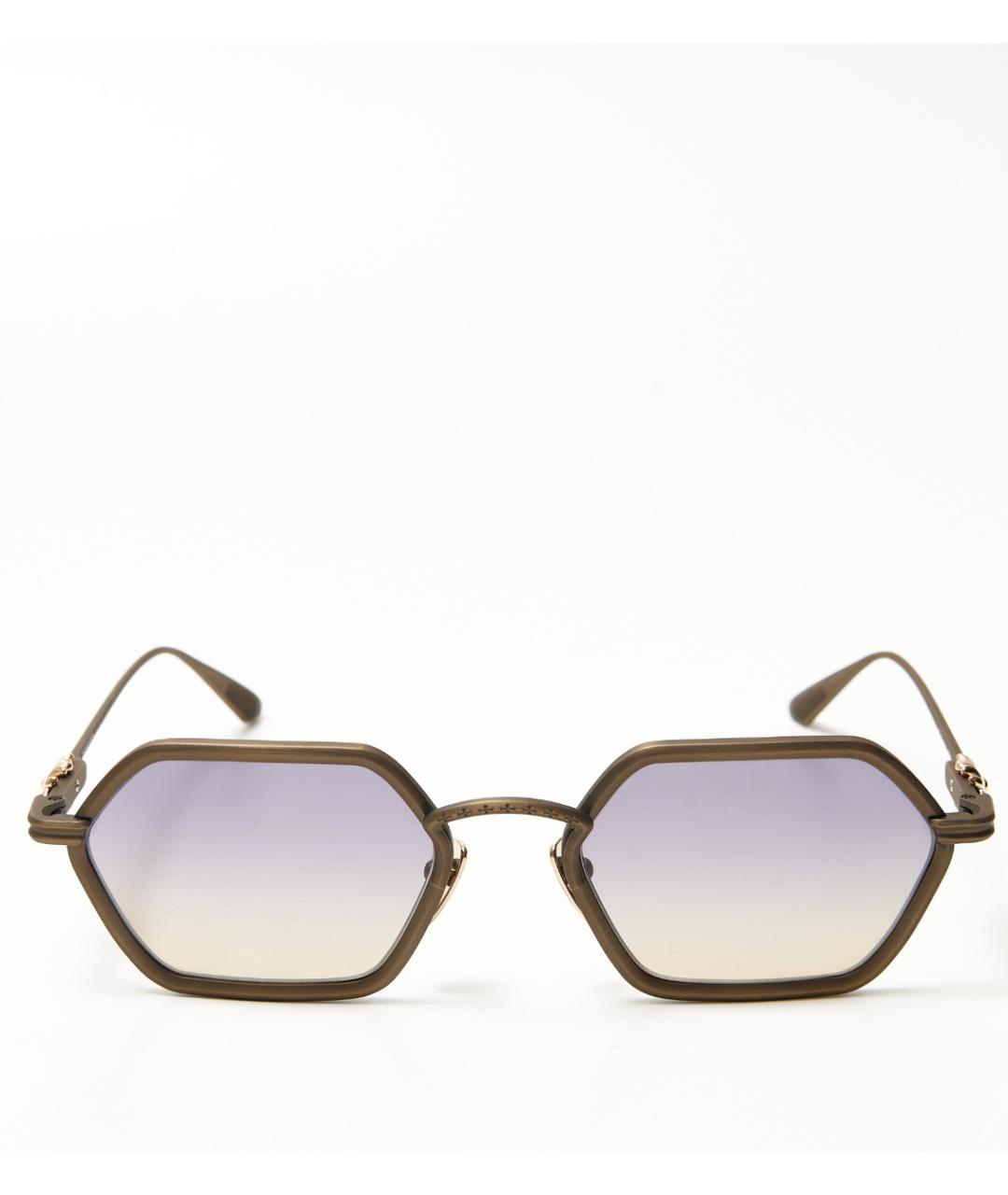 CHROME HEARTS Золотые металлические солнцезащитные очки, фото 6