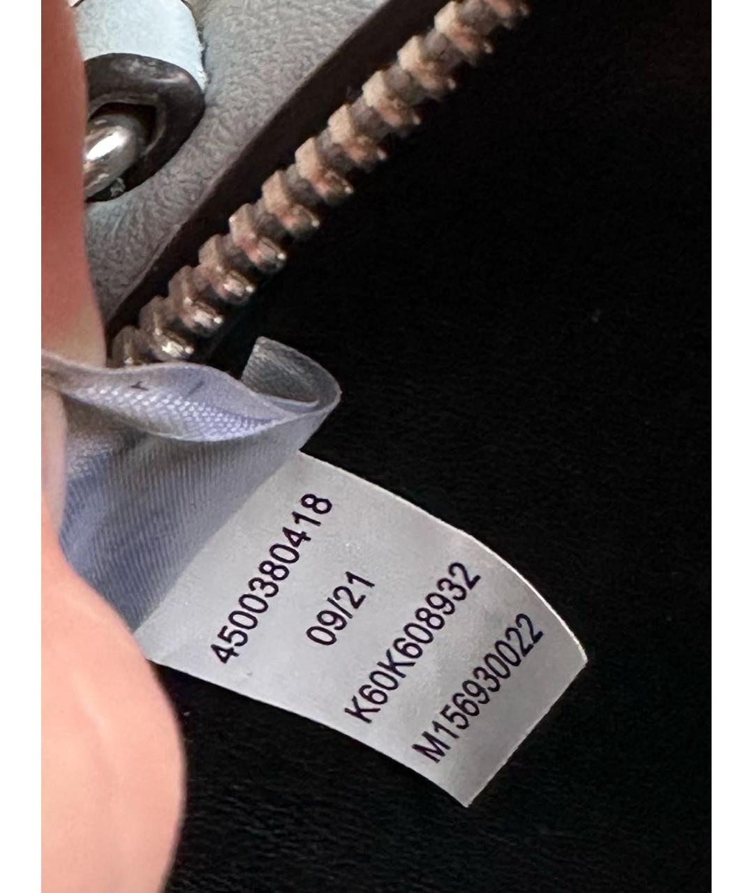 CALVIN KLEIN Голубая сумка через плечо из искусственной кожи, фото 8
