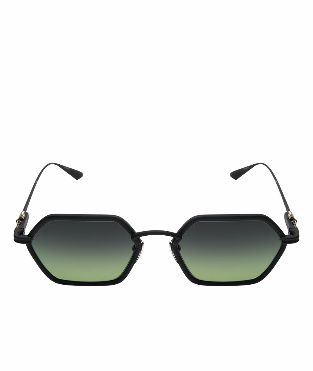 CHROME HEARTS Черные металлические солнцезащитные очки, фото 1