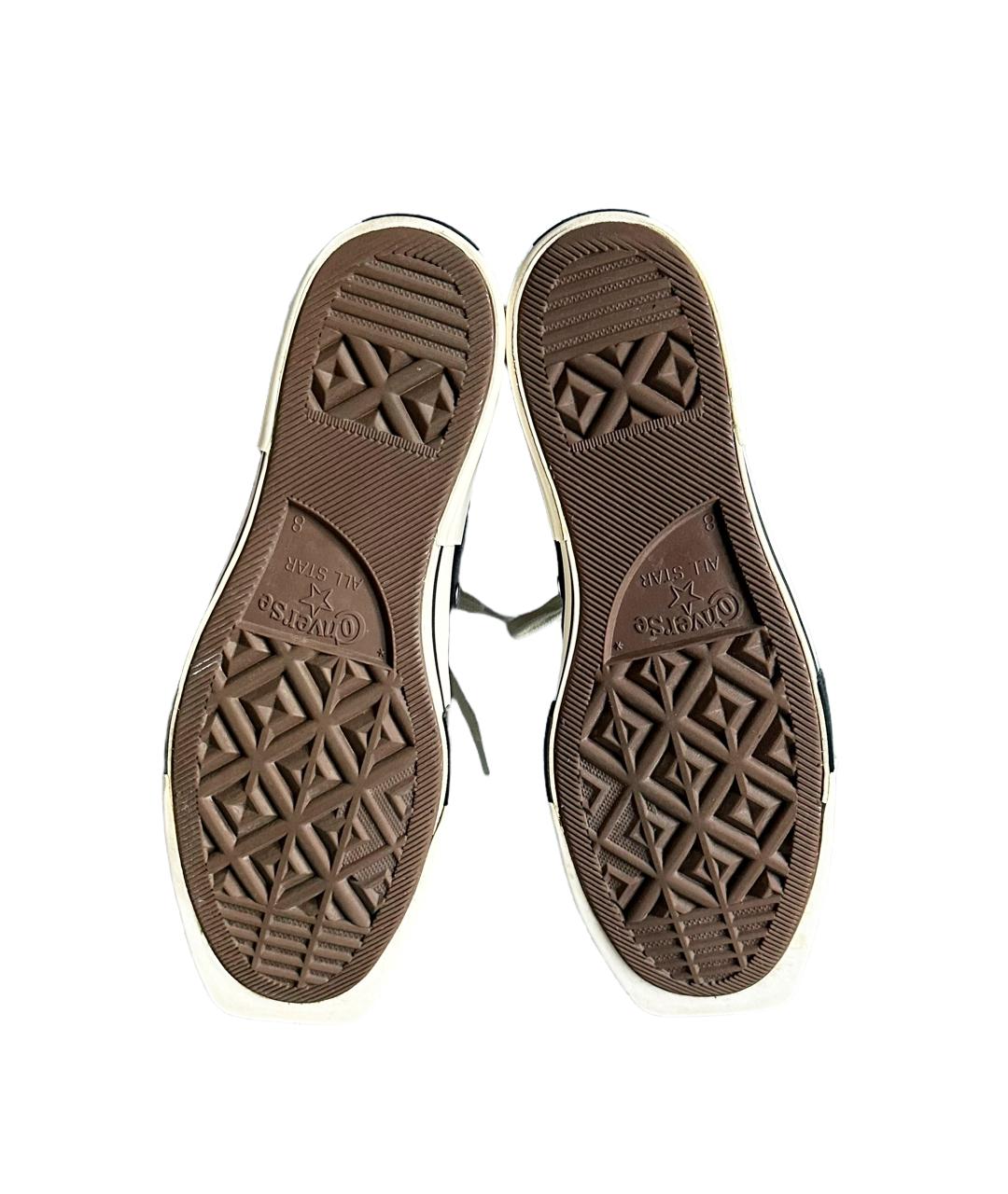 RICK OWENS DRKSHDW Черные текстильные высокие кроссовки / кеды, фото 8