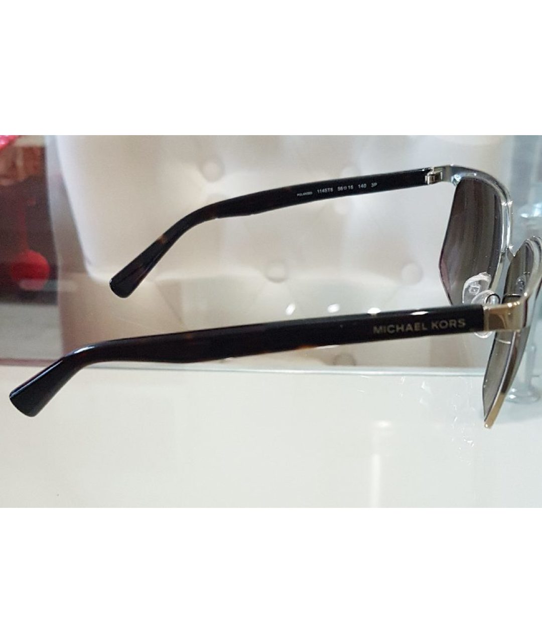 MICHAEL KORS Коричневые пластиковые солнцезащитные очки, фото 2
