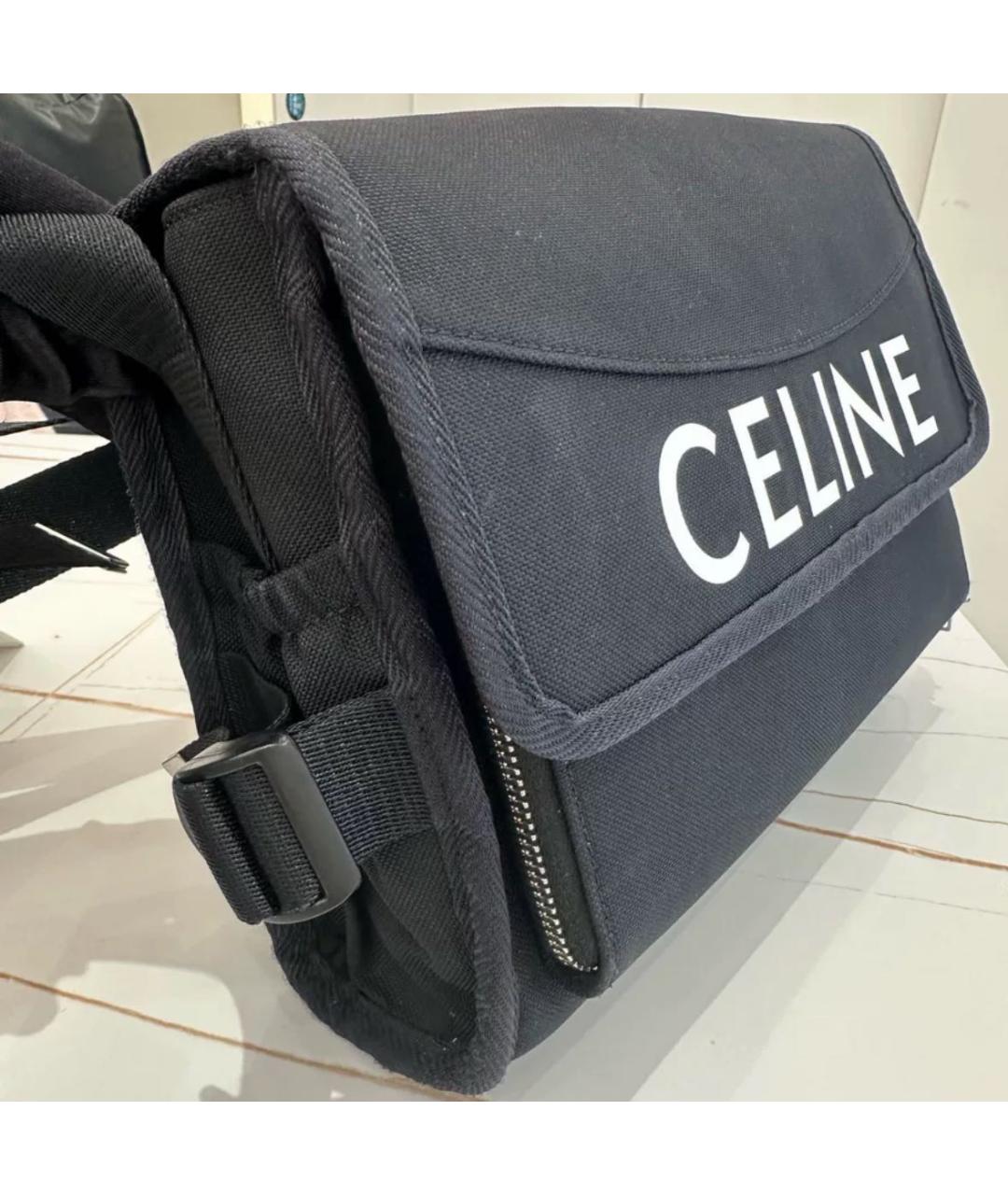 CELINE Черная сумка на плечо, фото 4
