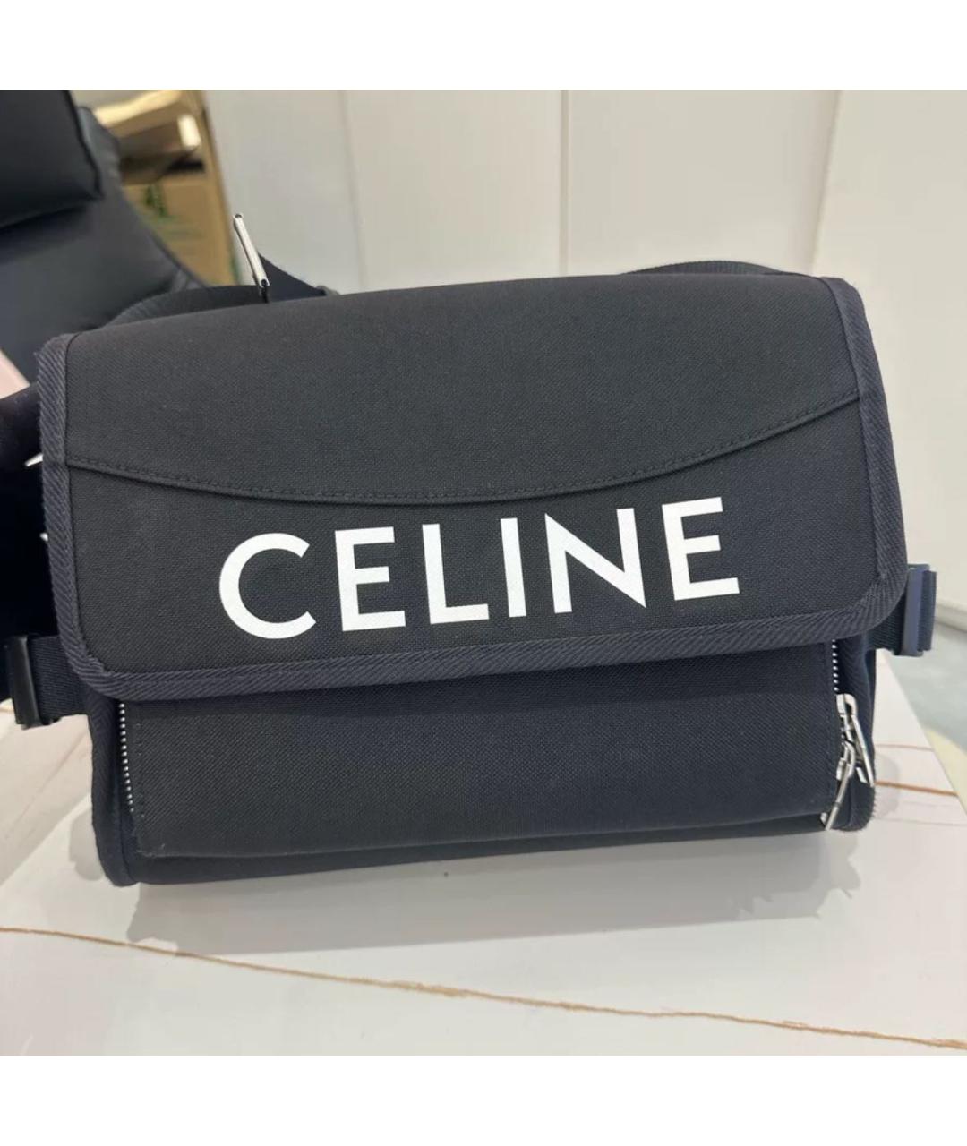 CELINE Черная сумка на плечо, фото 2