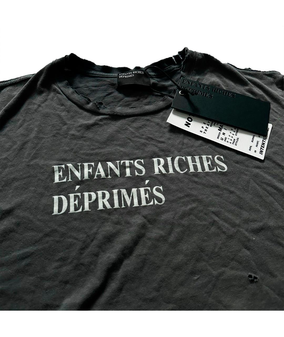 Enfants Riches Déprimés Черная хлопковая футболка, фото 3